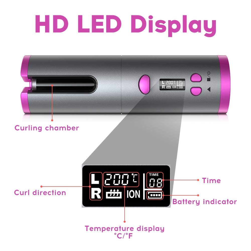 Automatic Cordless Hair Curler