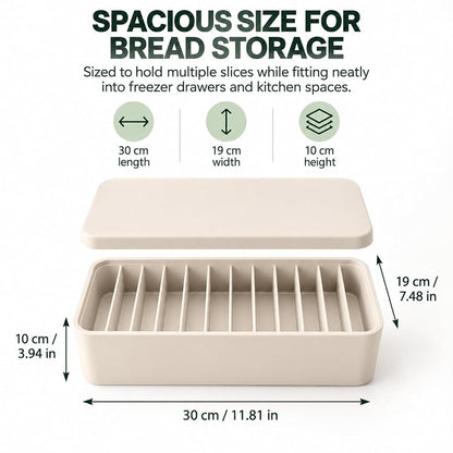 🍞11-Slot Silicone Bread Freezer Box 一 Keep Sourdough slices Separate