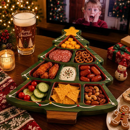 ⏳ Last Day 49% OFF – 🎄Christmas Character Snack Serving Tray | 11 Festive Divided Designs for Crackers, Cheese, Fruit, Candy & Holiday Treats 🍿