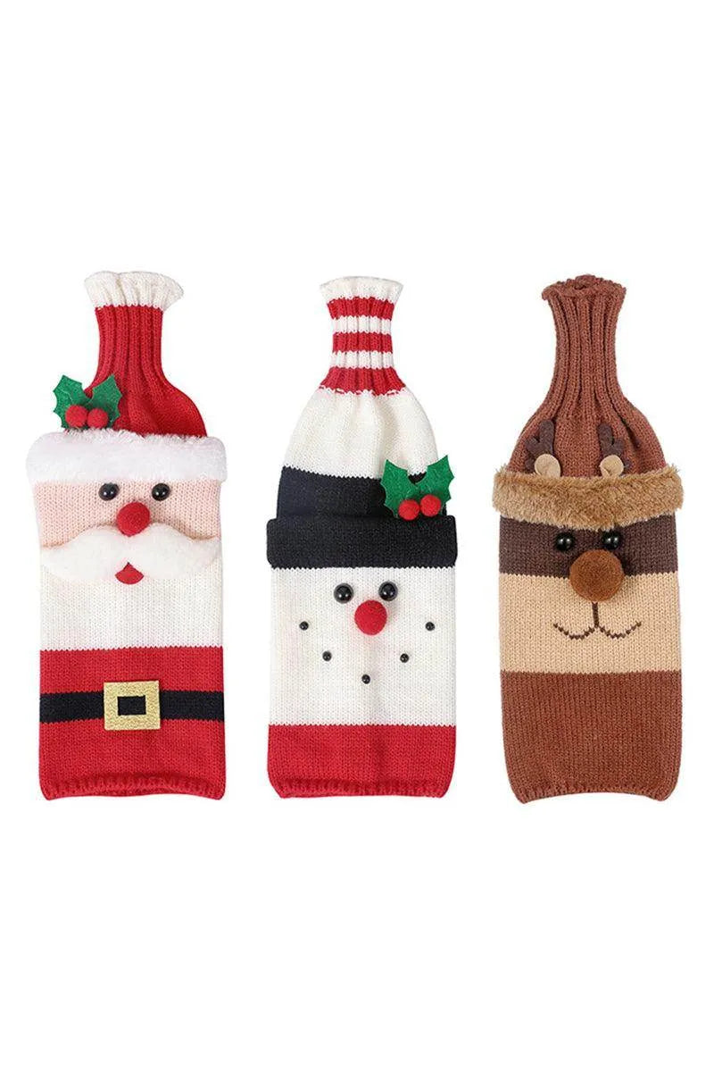 🎅 Christmas Knitted Bottle Covers 🦌
