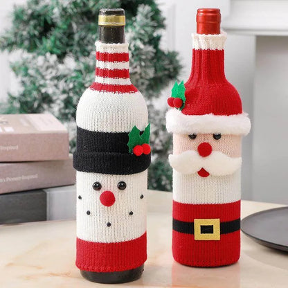 🎅 Christmas Knitted Bottle Covers 🦌
