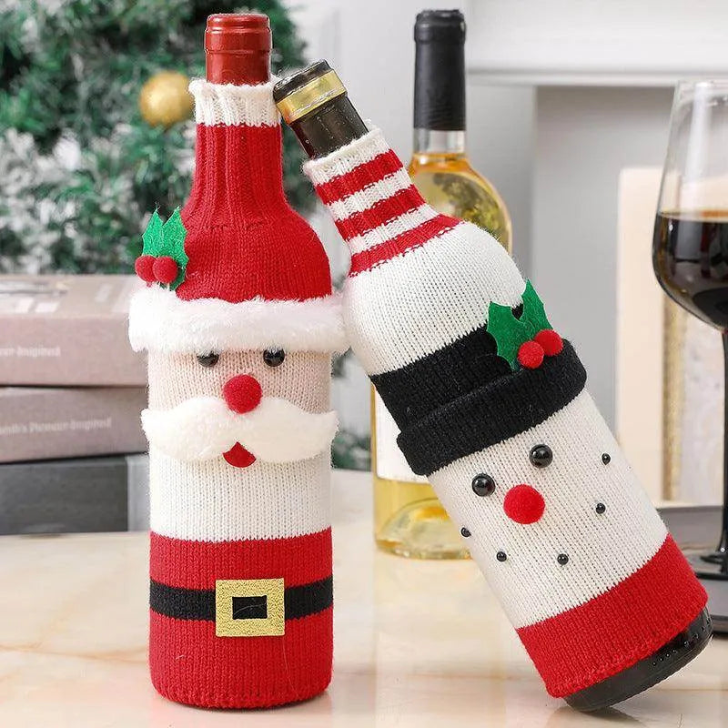 🎅 Christmas Knitted Bottle Covers 🦌