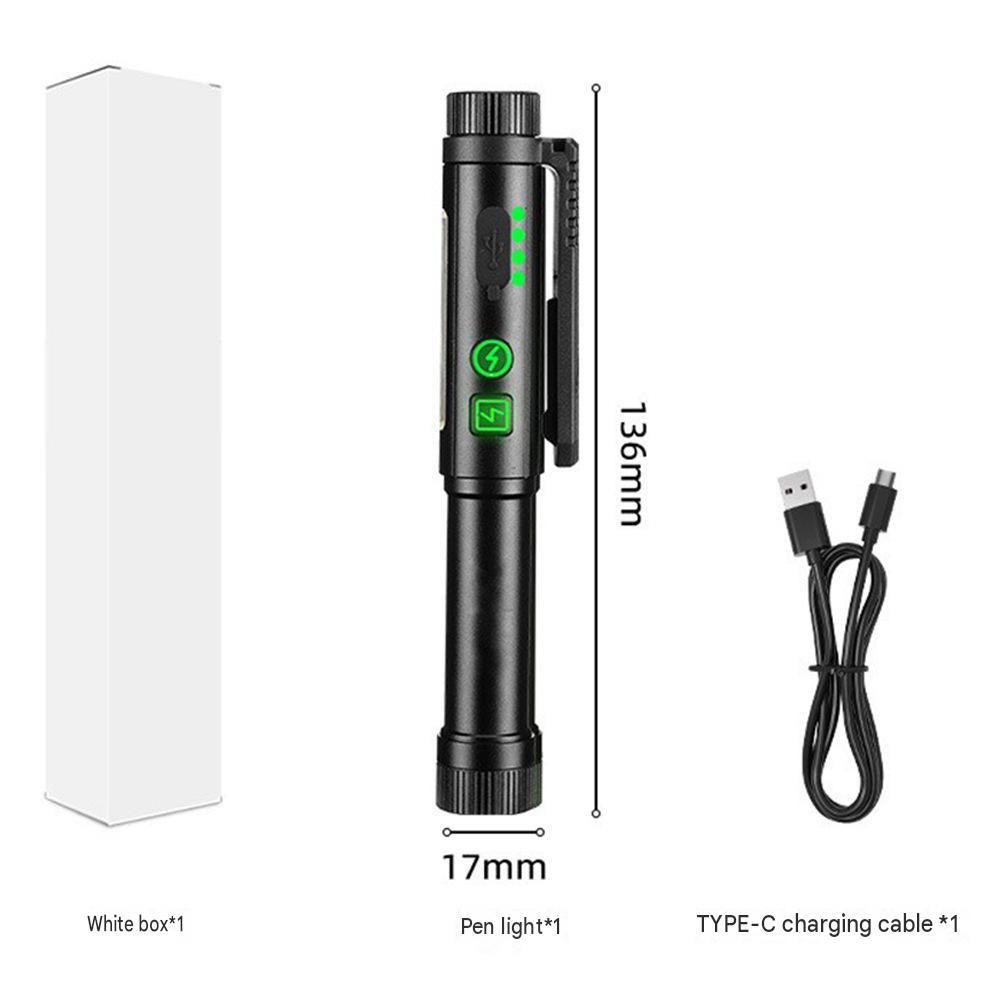 🔦🧲Multifunctional Magnetic Pen-Style Work Light – Portable, Rotatable LED Work Flashlight; Hands-Free Lighting with Magnetic Base