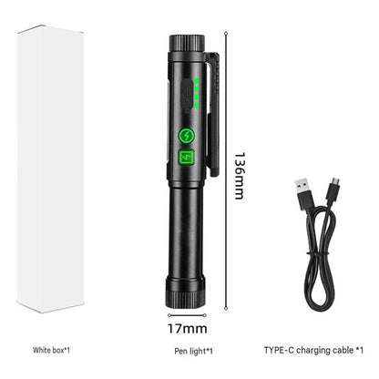 🔦🧲Multifunctional Magnetic Pen-Style Work Light – Portable, Rotatable LED Work Flashlight; Hands-Free Lighting with Magnetic Base
