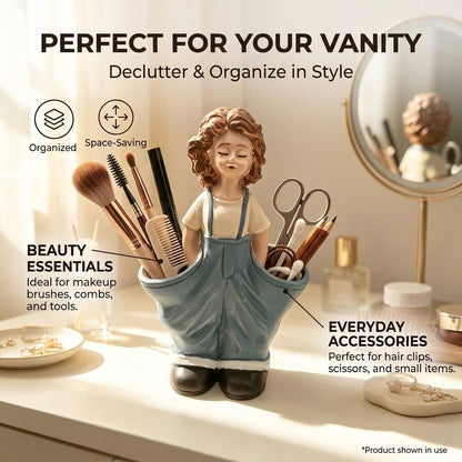 ✨Cute Girl Figurine Planter & Desktop Storage Holder