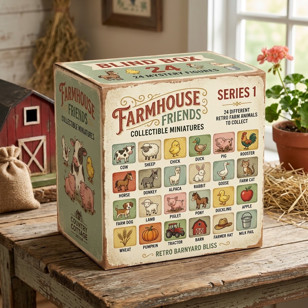 🐄Farmhouse Friends Collectible Miniatures Blind Box