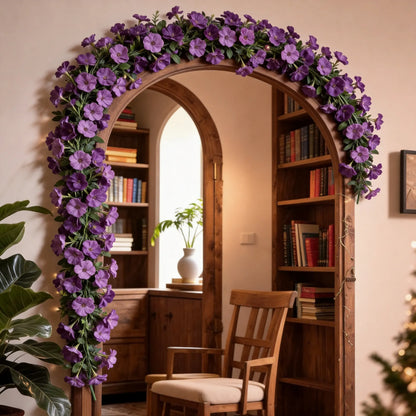 💐 Versatile Artificial Violet Vines – Reusable Garlands Suitable for All Decorations and Holidays 🌸 🎄