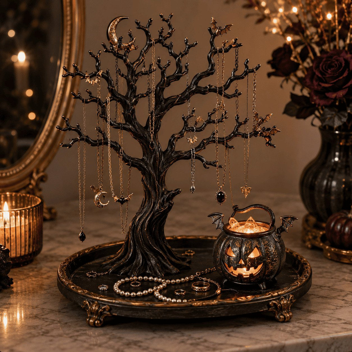 🔥Last Day 50% OFF - 💍✨Illuminated Jewelry Tree Organizer
