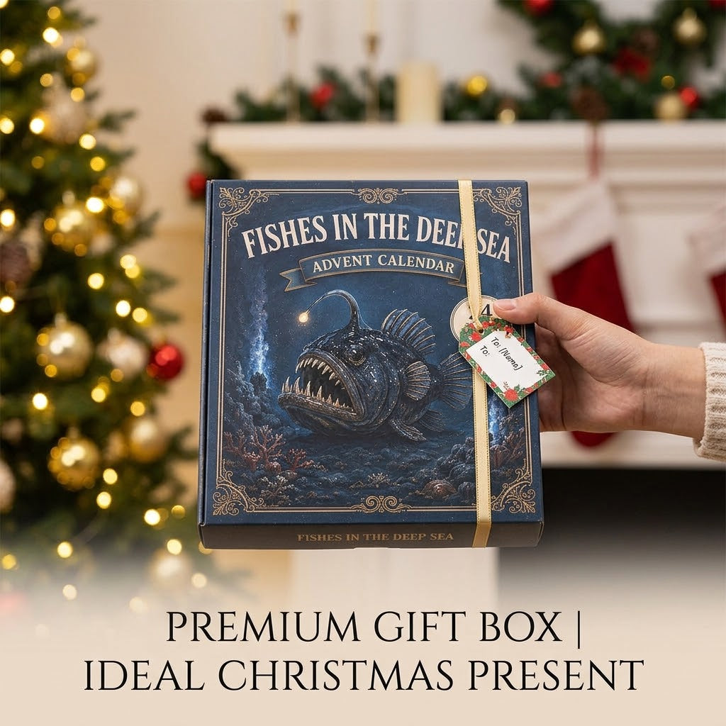🐠Deep Sea Fish Advent Calendar 2026 - 24-Day Festive Countdown, Acrylic Charms Blind Box