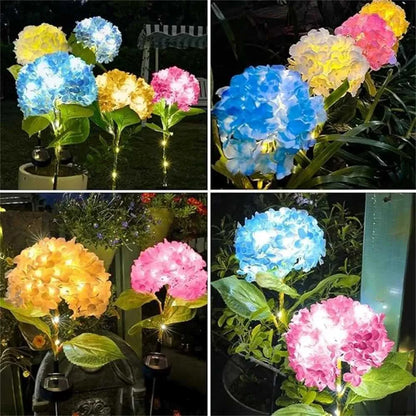 🌷Solar Hydrangea Flower Garden Stake Lights