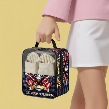 🦅 USA 250th Anniversary Patriotic Travel Shoe Bag