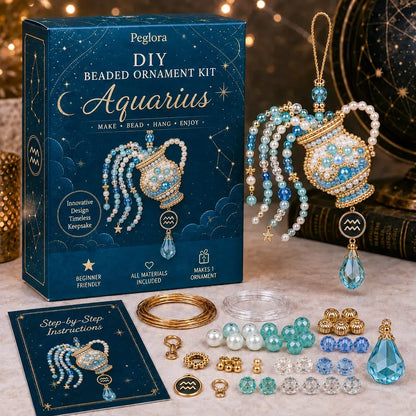 ✨ Zodiac Blessing Beaded Ornament DIY Kit – Create A Meaningful Handmade Keepsake Inspired By Your Star Sign