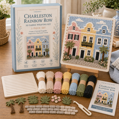 🗺️ American Destinations Fabric Weaving Kit