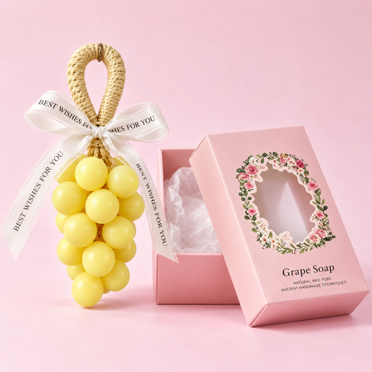 🍇 Handmade Grape Soap – Small-Batch Natural Oil Soap with Gentle Scent 💜