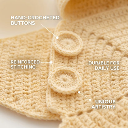 🌟Star Crochet Baby Swaddle Onesie