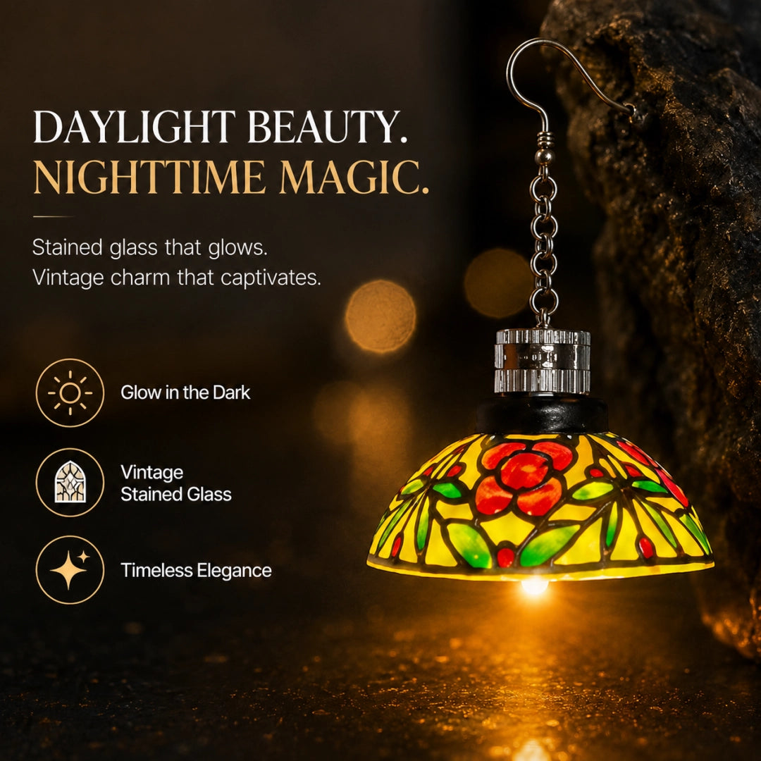 💡Handmade Vintage Light-Up Chandelier Earrings