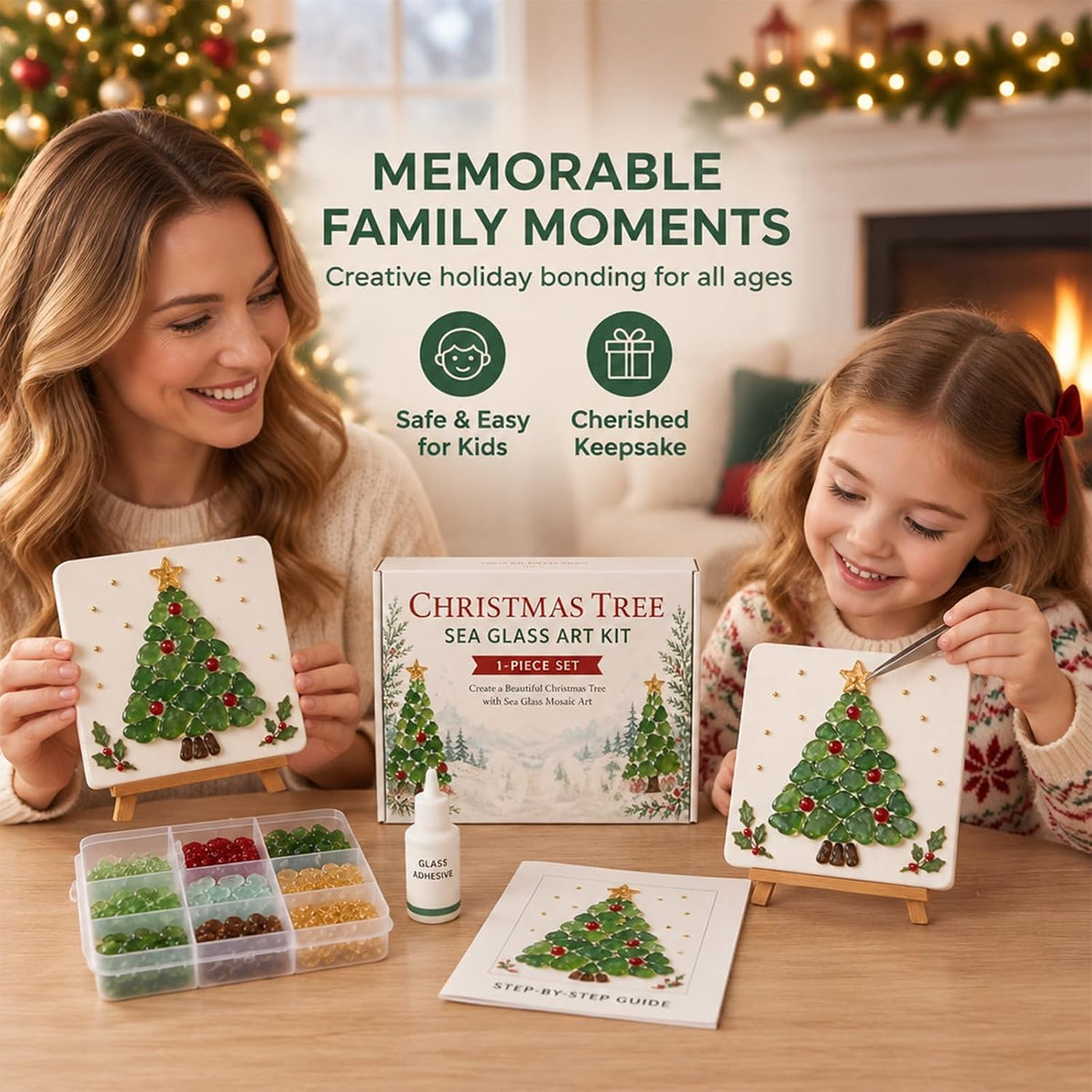 🎄Christmas Sea Glass Art Kit