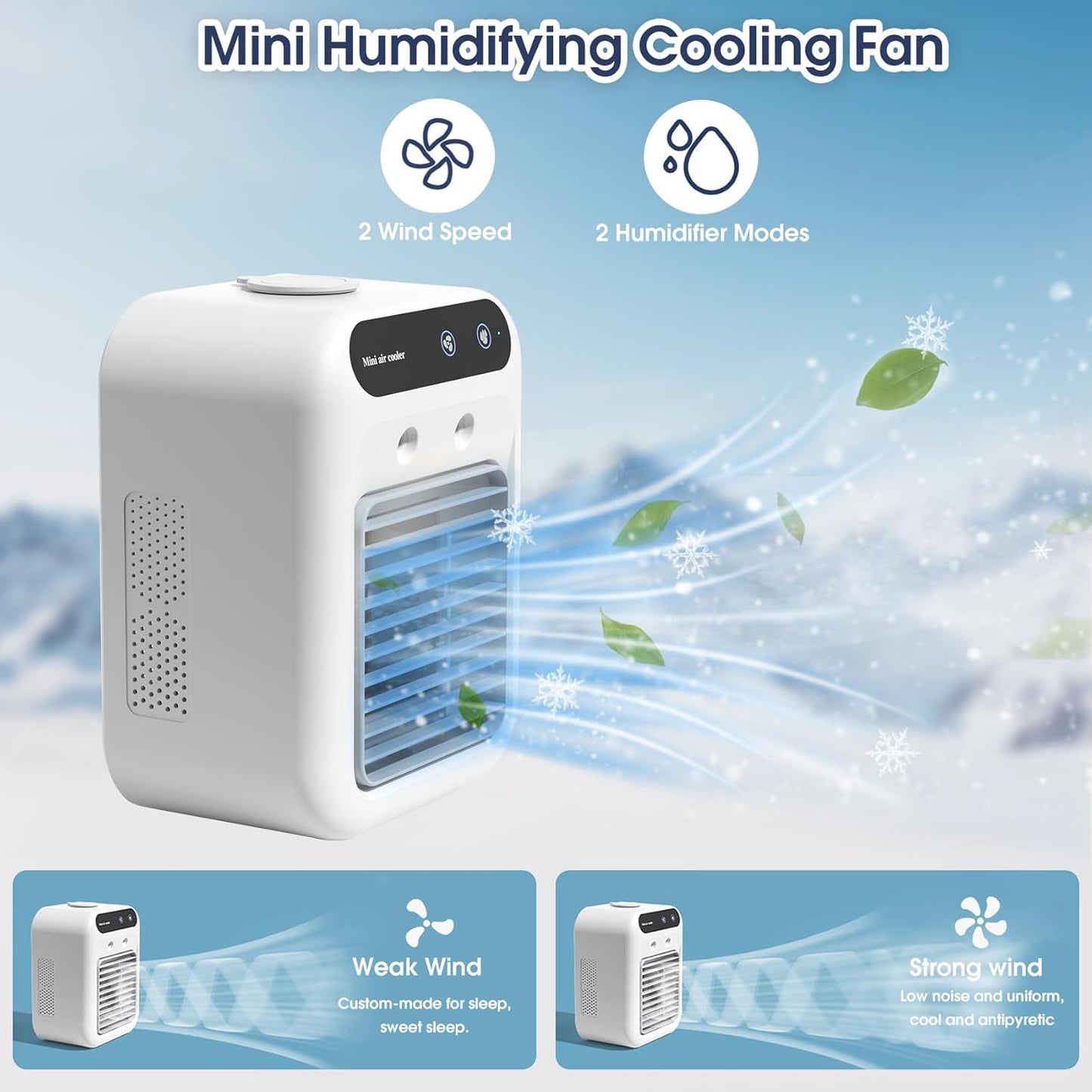 💨Portable USB Desktop Humidifying Cooling Fan