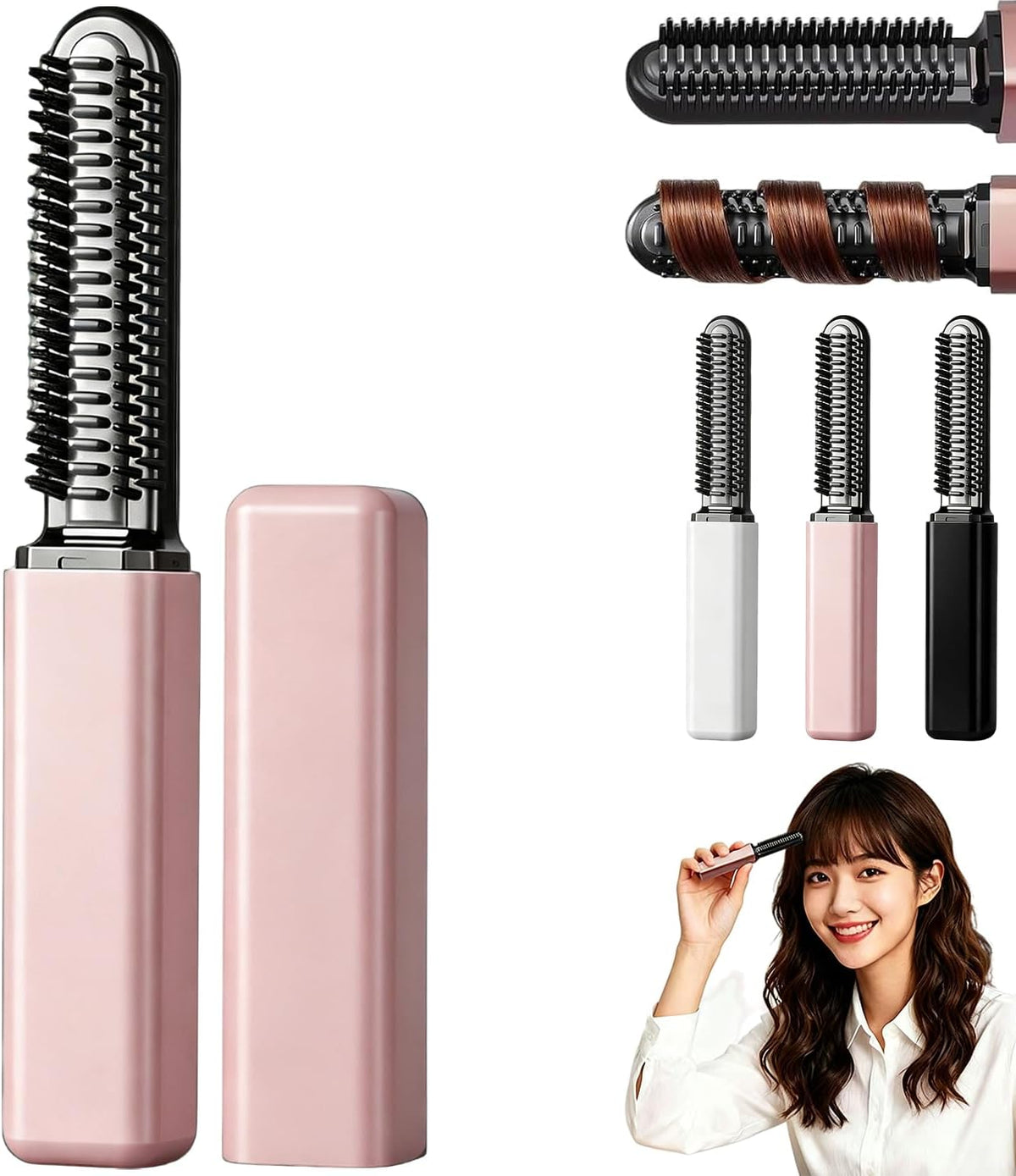 ✨ Portable Cordless Bang Styling Comb