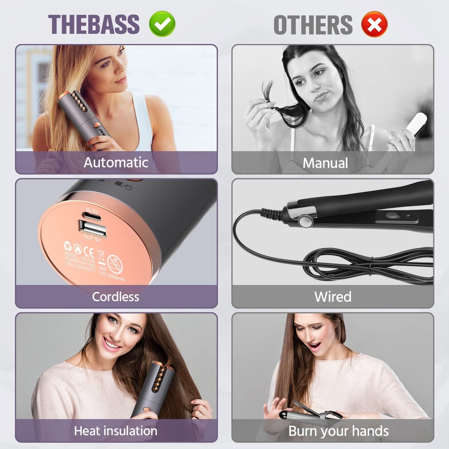 Automatic Cordless Hair Curler