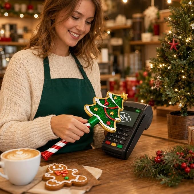 🎄Christmas Tap‑To‑Pay Wand-A fun way to make every holiday checkout feel magical✨