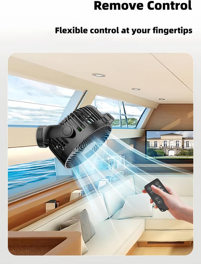 🧲 Multi-Function Magnetic Rechargeable Mini Fan with Night Light & Remote Control