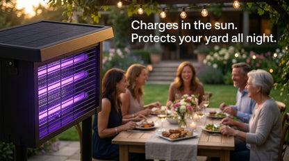 Solar-Powered High-Efficiency Outdoor Bug Zapper