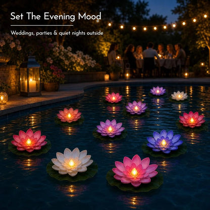 🪷Floating Lotus Lights