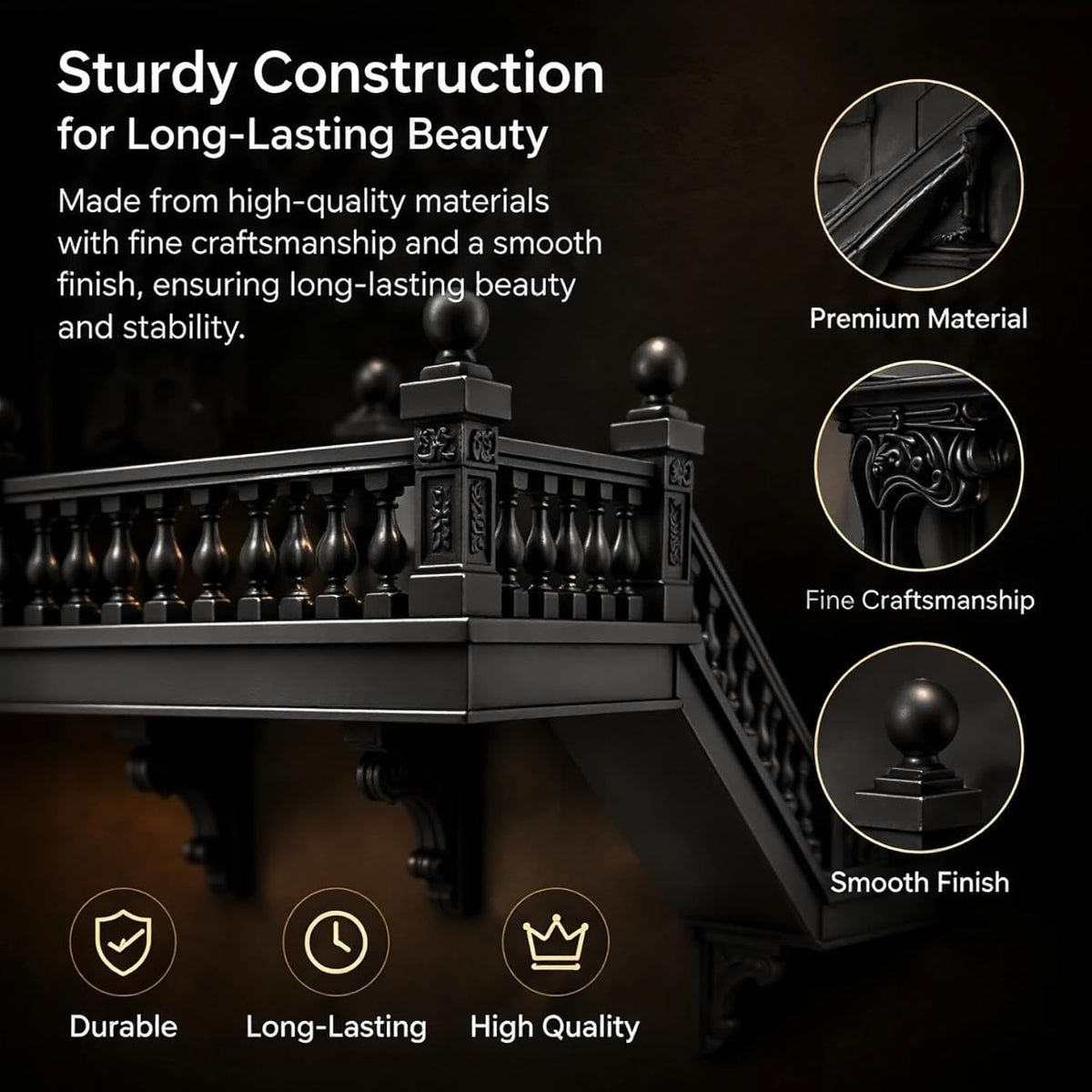 📙 Last Day 49% OFF - 🖤 Gothic Miniature Architecture Wall Shelf