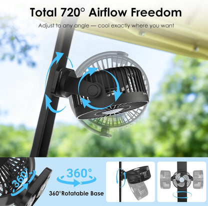 🌬️Magnetic Golf Cart Fan