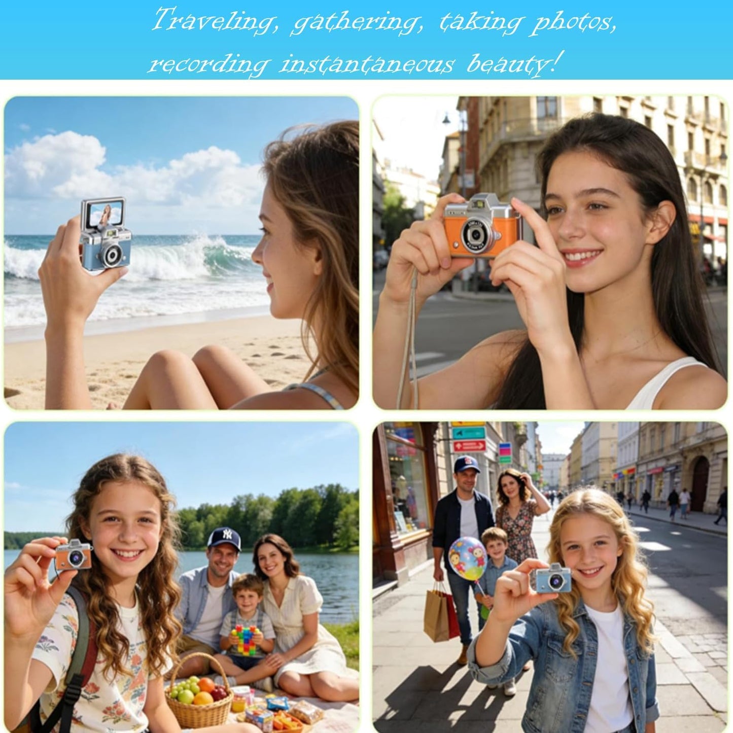 📸Retro Vintage Mini Digital Camera Starter Kit (Includes 32GB MicroSD Card)