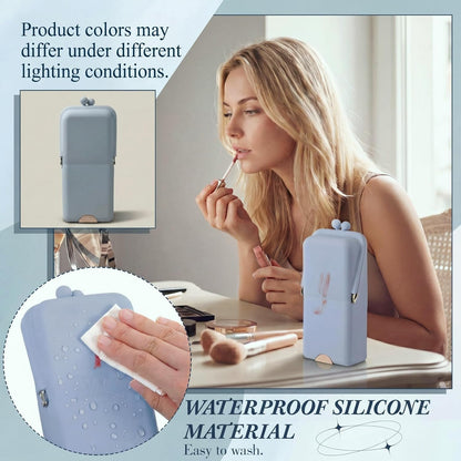 🌟Silicone Makeup Brush Holder | Portable Travel Makeup Brush Case