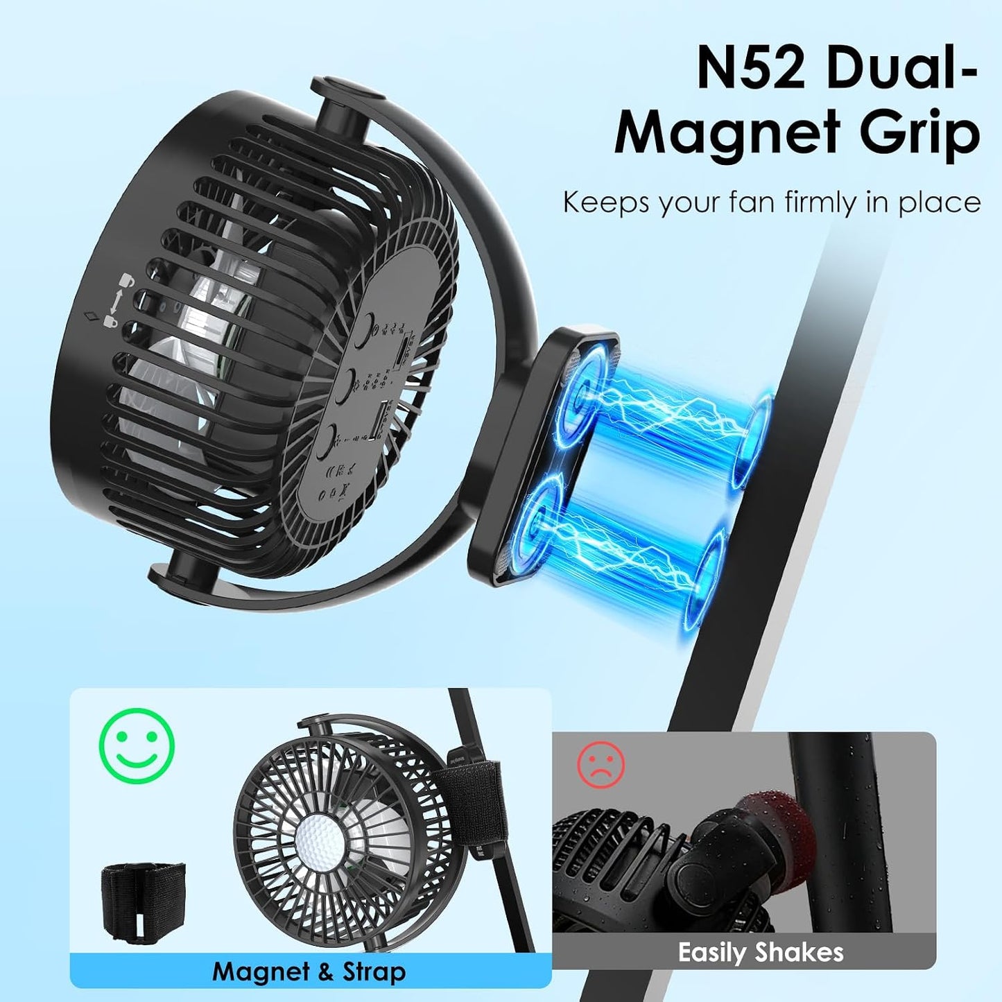 🌬️Magnetic Golf Cart Fan