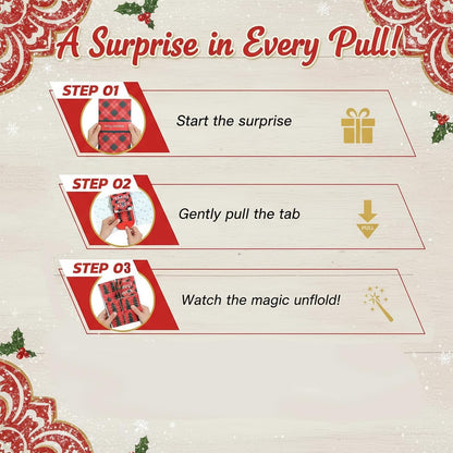 🎄🎉 Christmas Waterfall Gift Card Holder Booklet-4-Pack