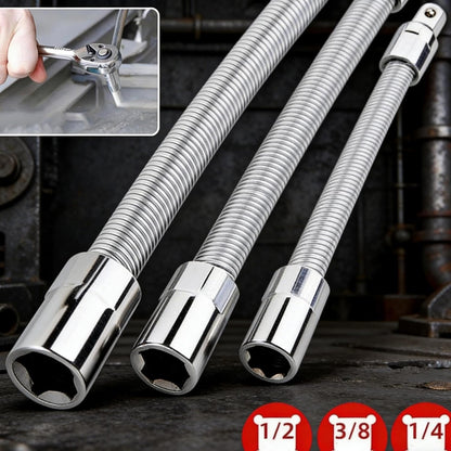 💫3-piece set Flexible Spring‑Steel Socket Extension Rod Set