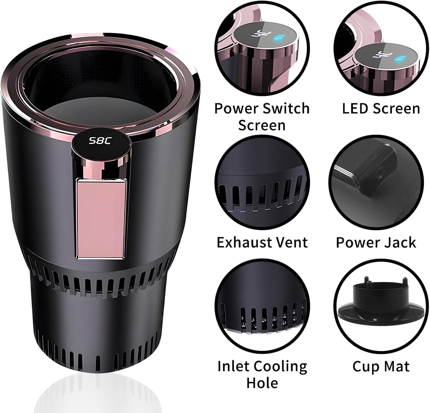 ❄️🔥2-in-1 Smart Car Cup Holder