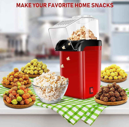 🍿 Hot Air Popcorn Maker – 3-Minute Oil-Free Popcorn Machine for Movie Nights & Holiday Parties