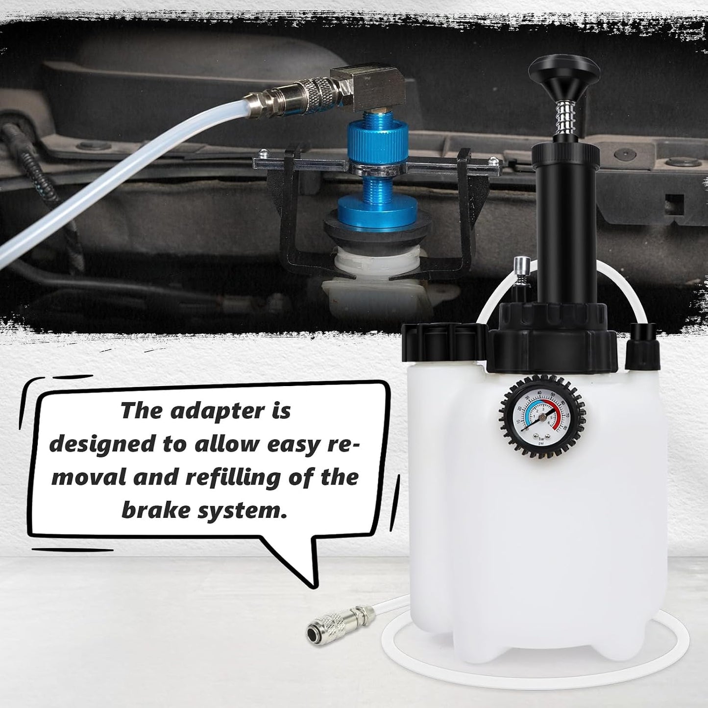 🚗Universal Brake Master Cylinder Adapter | Brake Fluid Bleeding Tool