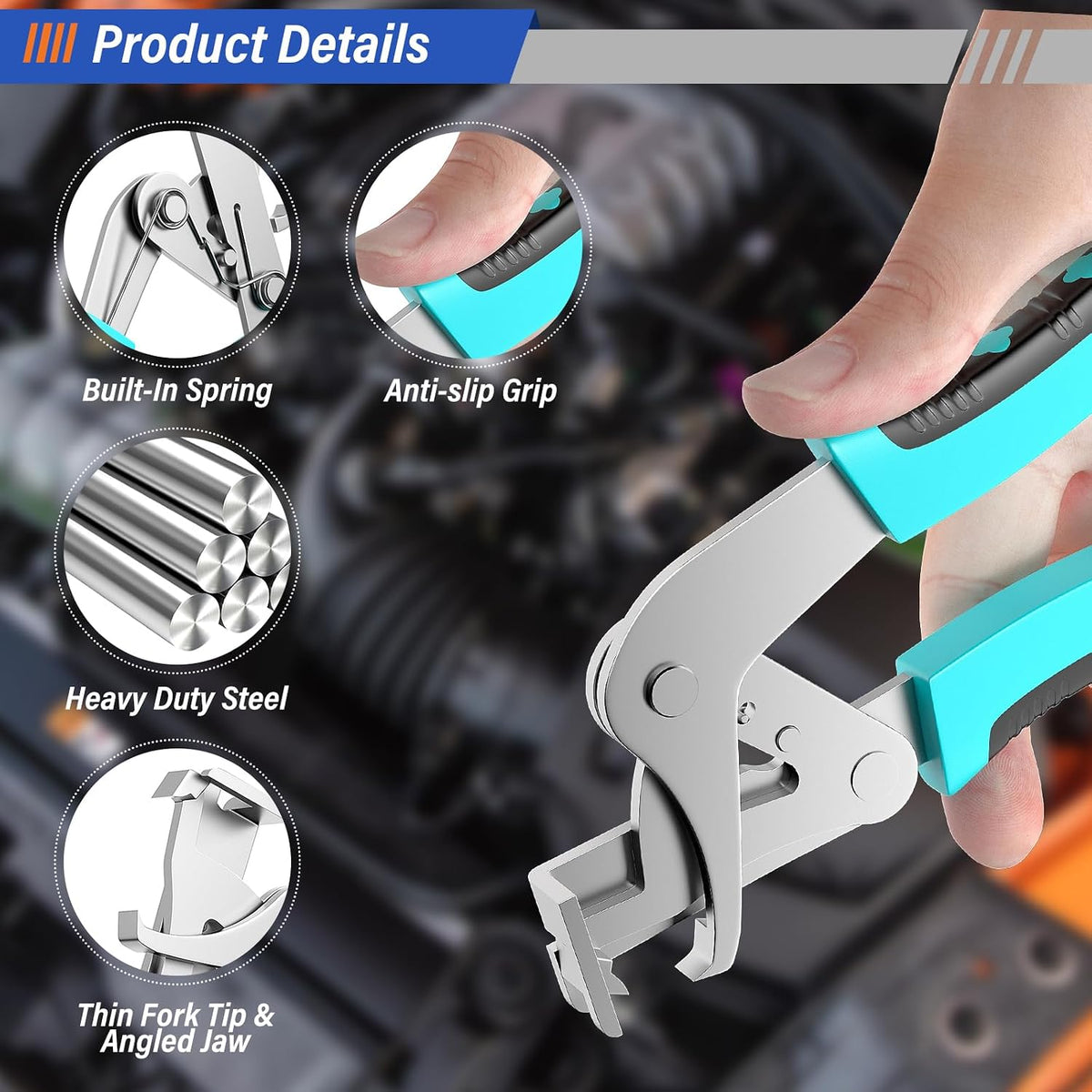 🔧 Auto Fastener Clip Removal Pliers - Quick &Easy Trim Removal Tool