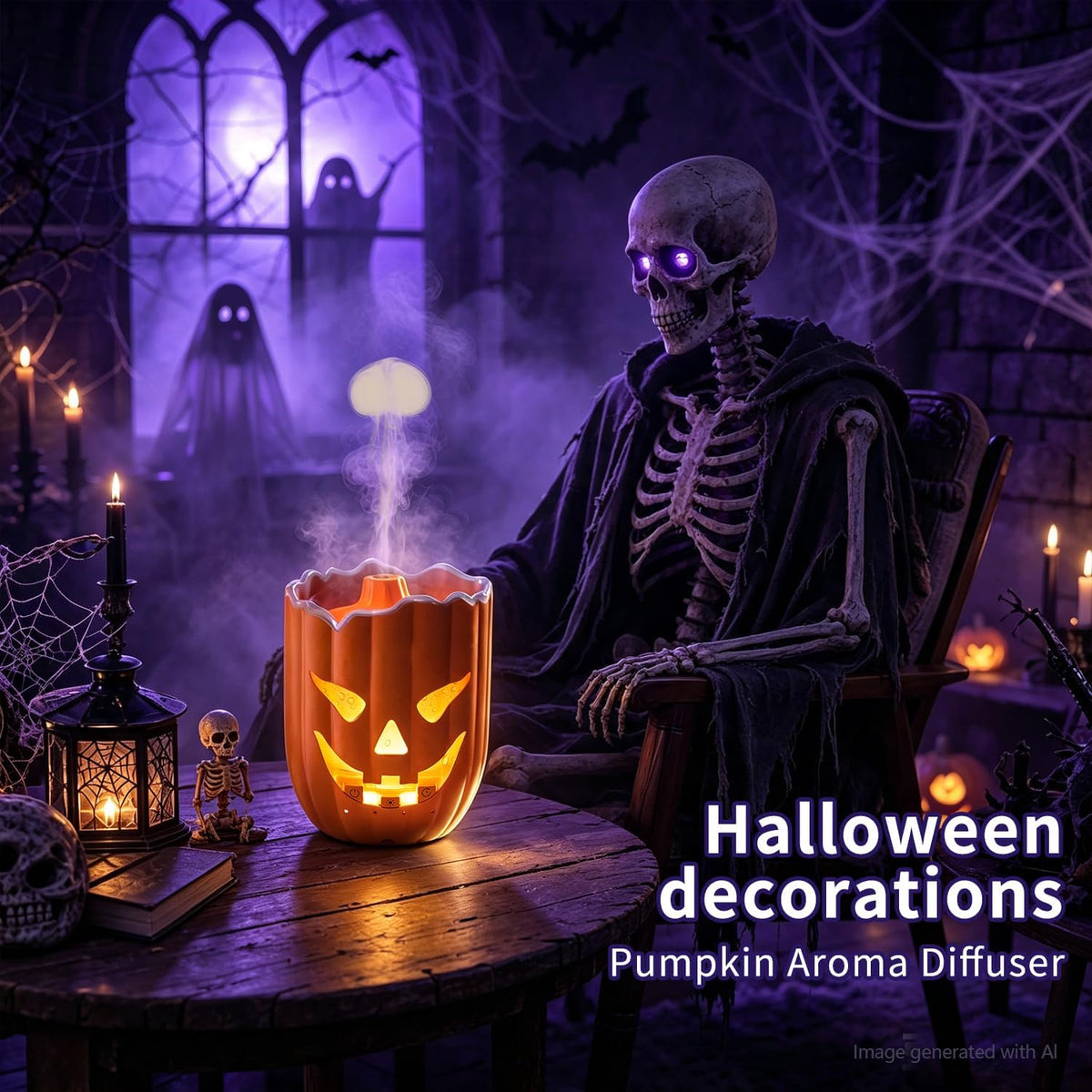 🎃💧 Halloween Pumpkin Aroma Diffuser