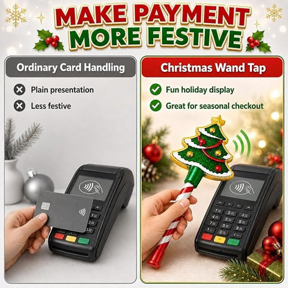 🎄Christmas Tap‑To‑Pay Wand-A fun way to make every holiday checkout feel magical✨