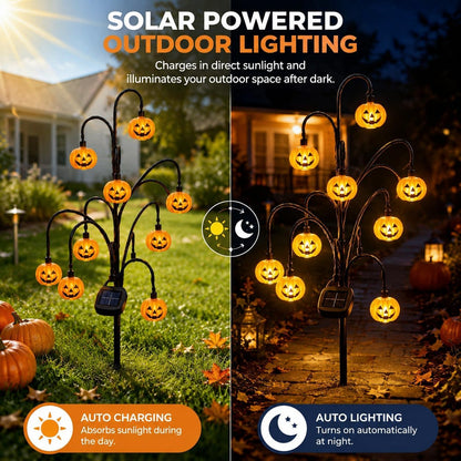 🎃Halloween Solar Tree Stump Light