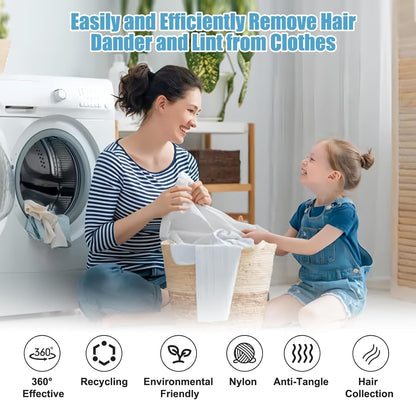 🐶🐱 Reusable Pet Hair Removal Laundry Balls-8 Pieces