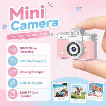 📸Retro Vintage Mini Digital Camera Starter Kit (Includes 32GB MicroSD Card)