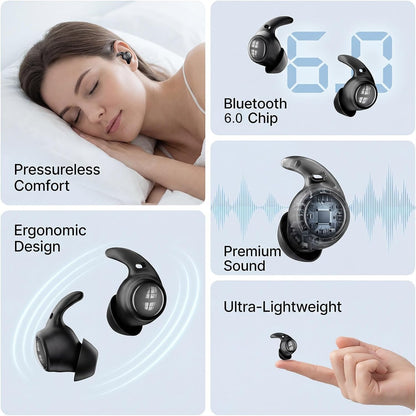 🎧Mini Sleep Translation Earbuds-Ultra‑light In‑Ear Headphones for Sleeping