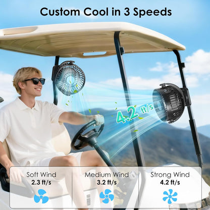 🌬️Magnetic Golf Cart Fan