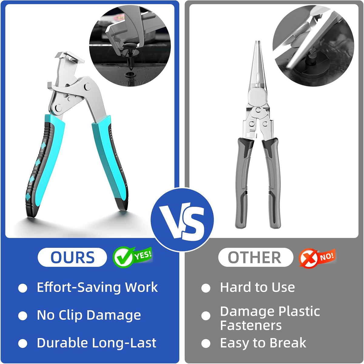 🔧 Auto Fastener Clip Removal Pliers - Quick &Easy Trim Removal Tool