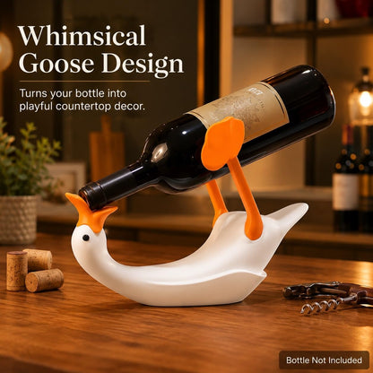Funny Anti-Gravity Duck Wine Rack