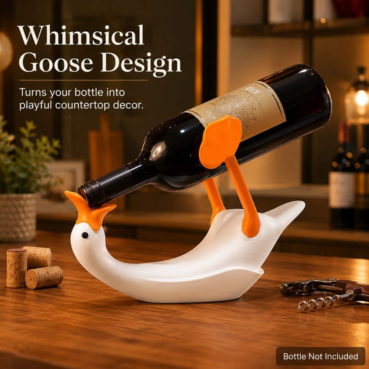 Funny Anti-Gravity Duck Wine Rack