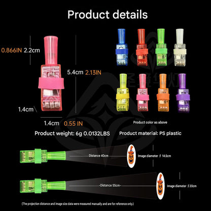 👻 LED Projection Finger Lights